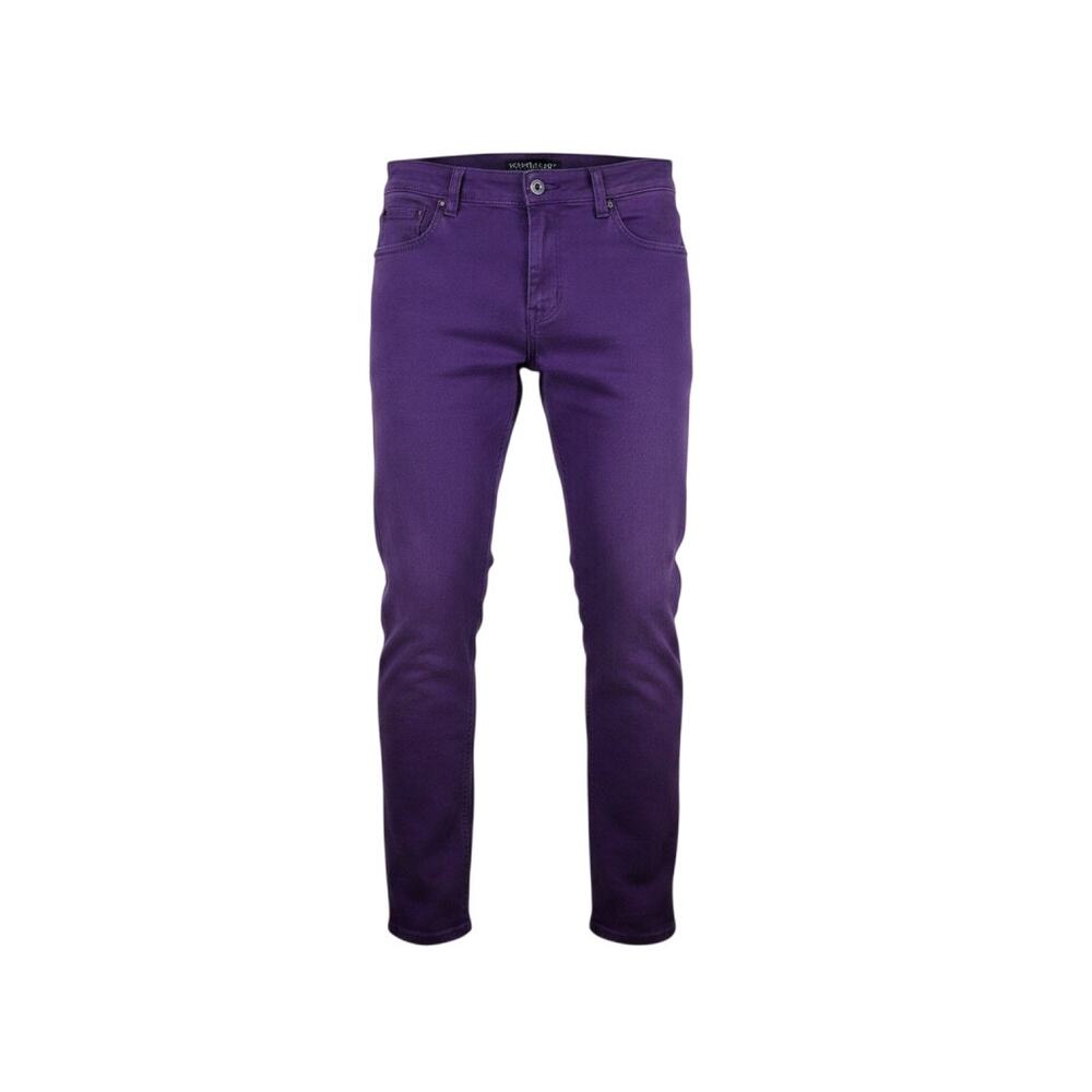 Victorious Premium Jeans Mens 32x32 Purple Skinny Stretch Denim Pants
